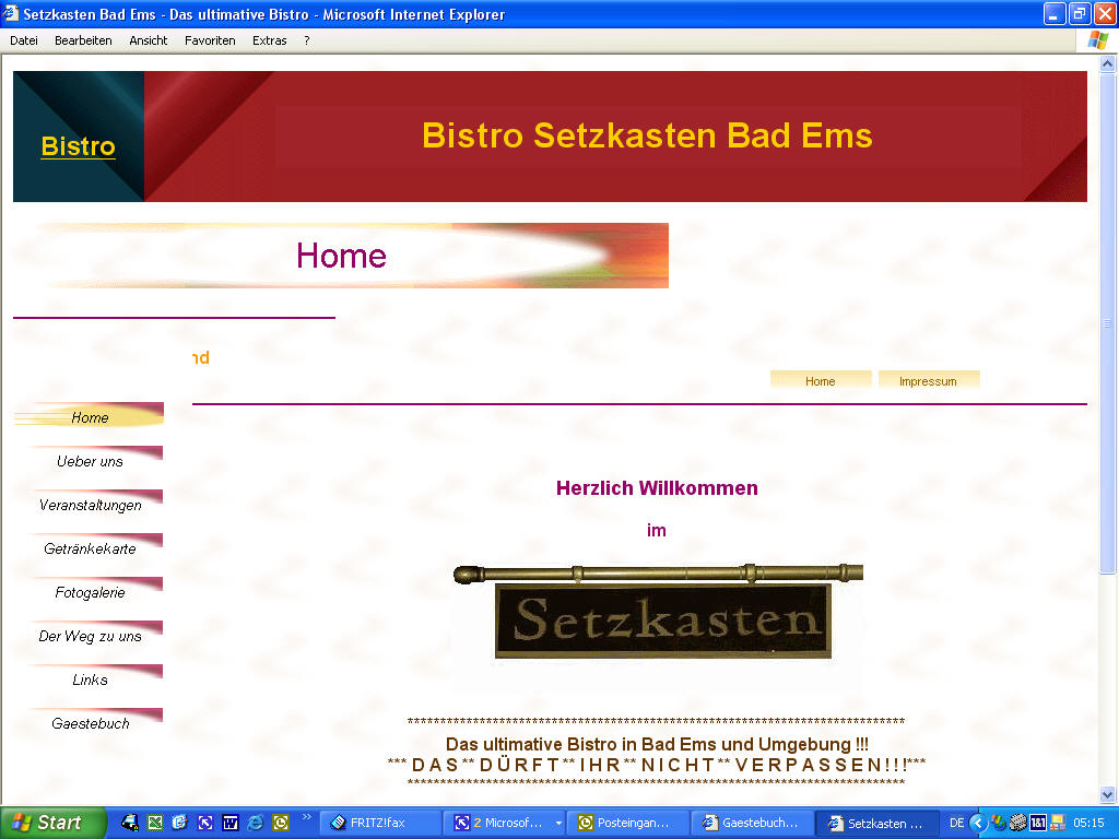 Bistro "Setzkasten", Bad Ems